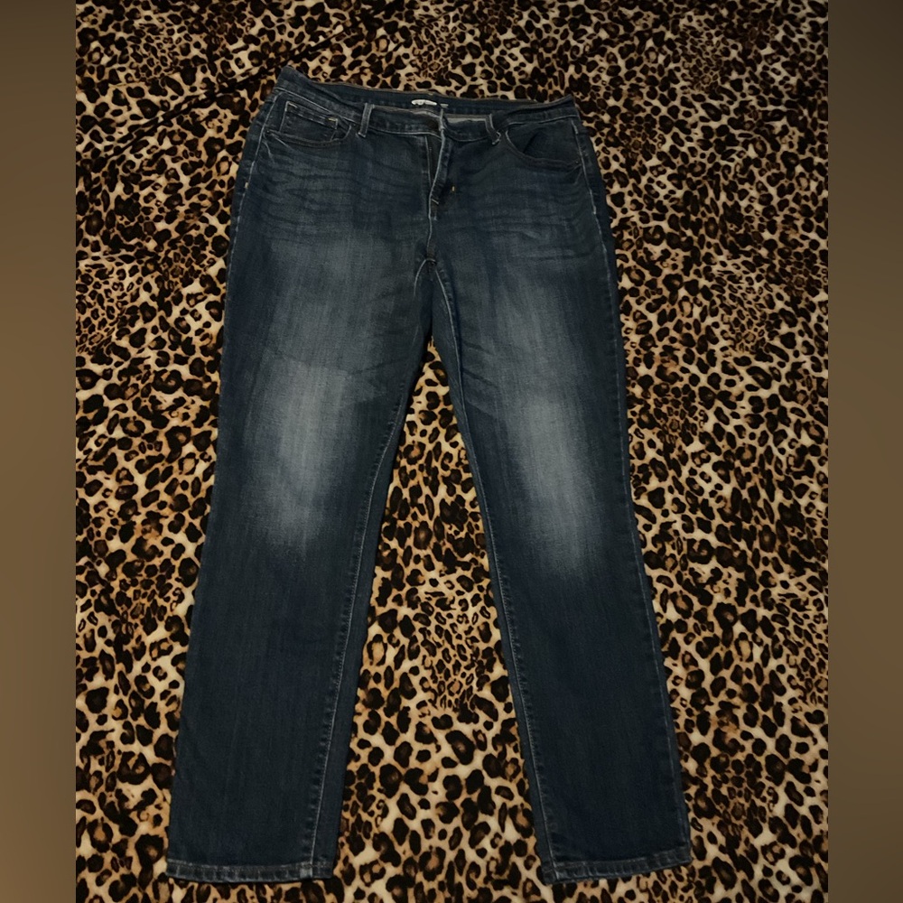 Old Navy Womenswear Curvy Skinny Denim Pants size 10 in Dark Blue